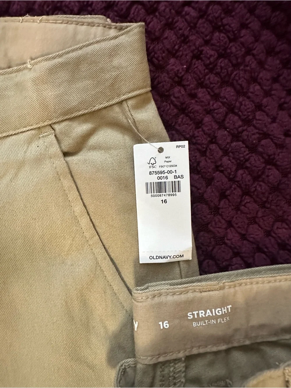 Kids Classic Straight Fit and Slim Chino Pants - Beige
